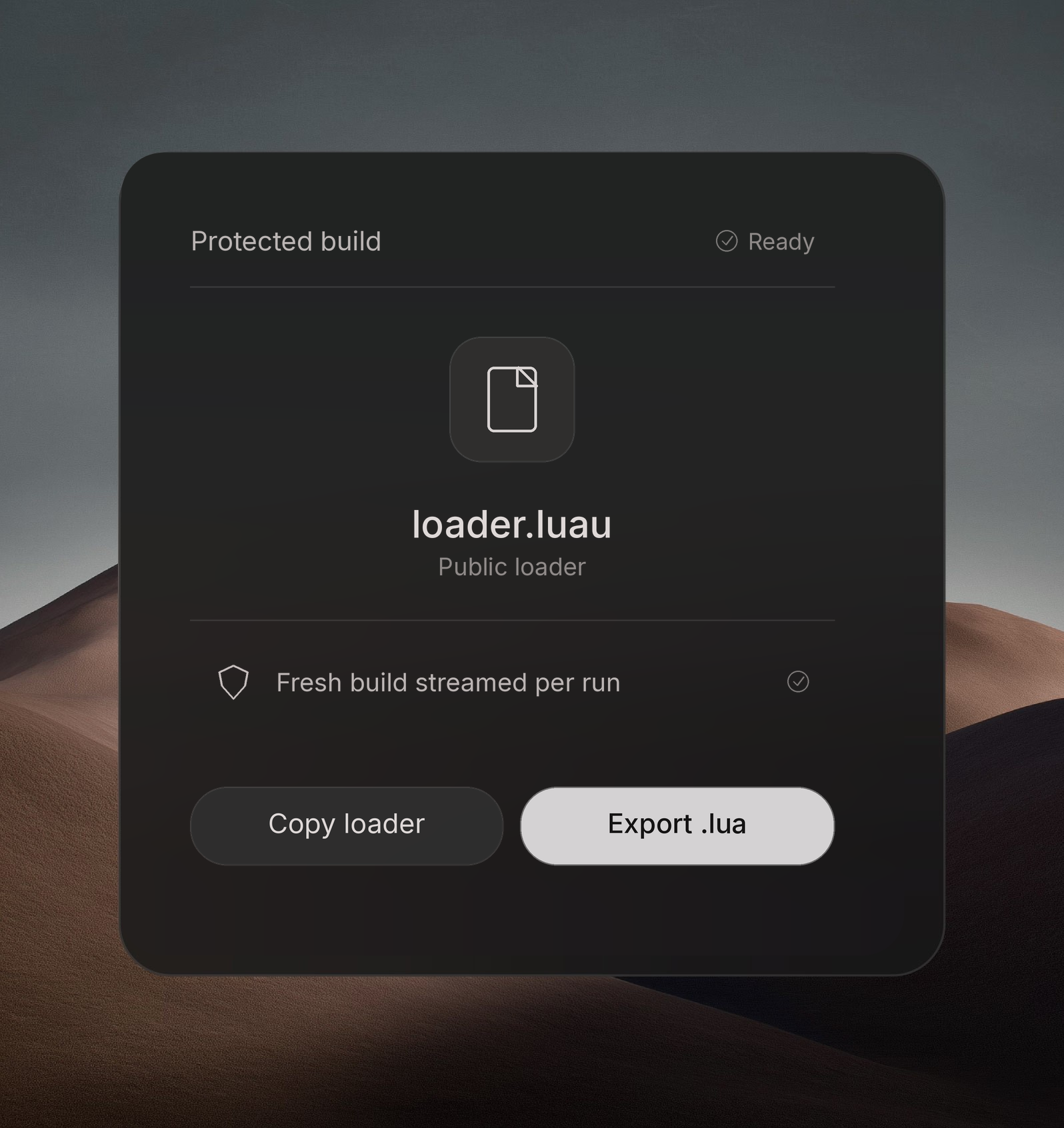 Luawl VM workspace showing protected Lua execution controls.